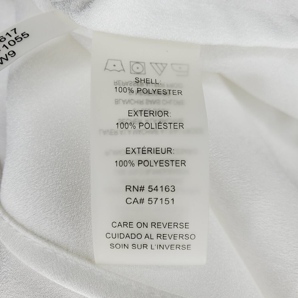 Karl Lagerfeld White Bell Sleeve Blouse XS - Picture 7 of 8